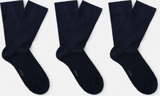 Mango Pack 3 calzini cotone blu marino scuro - Uomo - 40-42 - MANGO MAN