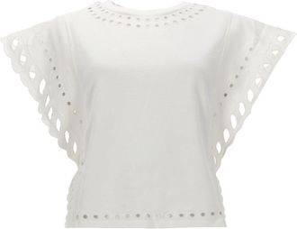 Isabel Marant Odyle Flutter Scalloped Sleeve Top