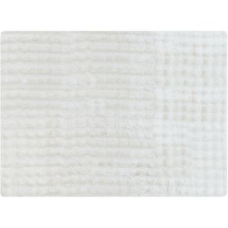 Beliani Beliani - Modern Bedding Throw Polyester Faux Rabbit Fur Blanket Shaggy Fuzzy 150 x 200 cm Bedroom White Salka