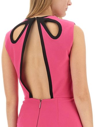 Msgm Cut Out Mini Dress - Pink