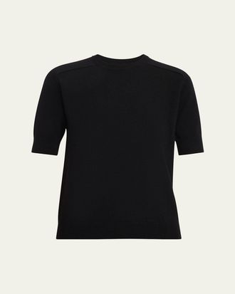 Lisa Yang Kenza Cashmere Elbow-Sleeve Sweater