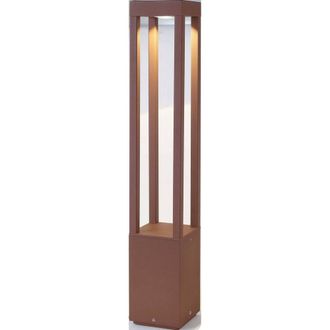 Netlighting Agra LED Outdoor Bollard Light Rust Brown IP54