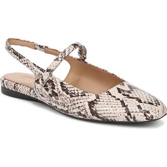 Naturalizer Connie Slingback Mary Jane Flat in Beige Multi at Nordstrom, Size 8.5