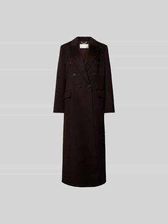 Victoria Beckham Mantel mit Reverskragen in Dunkelbraun, Gr&ouml;&szlig;e XS/S