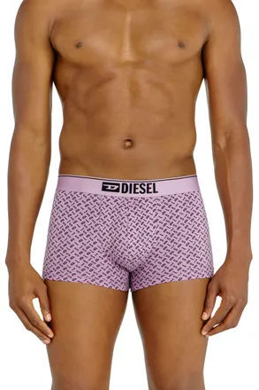 Diesel Three-pack of stretch cotton trunks with monogram - Trunks - Man - Violet