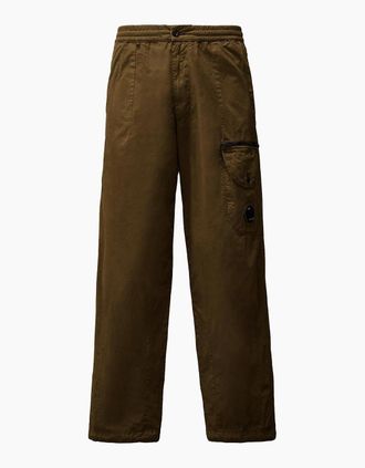 C.P. Company Mens Microreps Boxy Lens Cargo Pants - Green - Size: 30