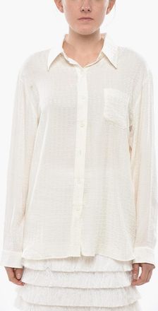 Givenchy Camicia in Seta con Motivo Monogram Jacquard Givenchy