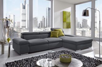 Sit&more Ecksofa »Valantine L-Form, B: 286 cm« mit Arm- & Kopfteilverstellung, optional mit Bettfunktion