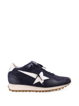 Golden Goose Navy Suede White Star Sneakers