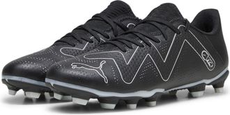 Puma Unisex Future Play FG/AG Soccer Shoe, Black Silver, 7.5 UK