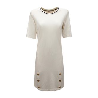 Liu Jo Short Dresses, female, White, Size: S Abito Jersey Better Wo Dress