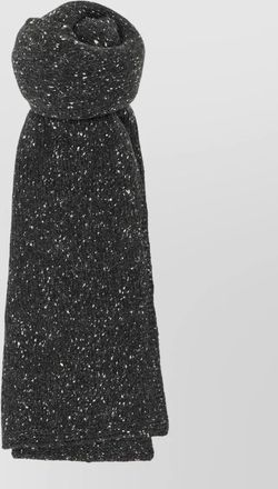 The Row mantia scarf rectangular ribbed soft speckled