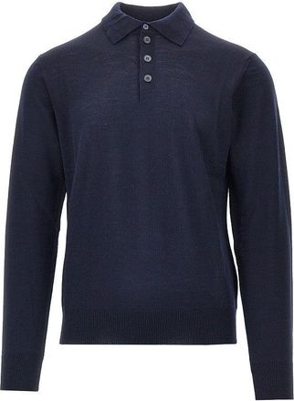 Emporio Armani Fine knit polo sweater Man XXL