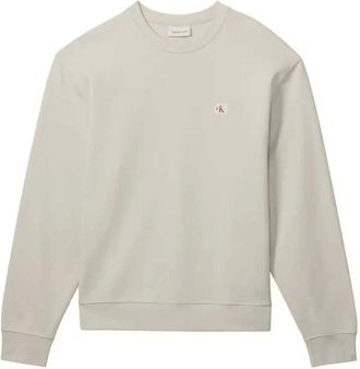 Calvin Klein Jeans Uomo, Felpe, Beige, M, new