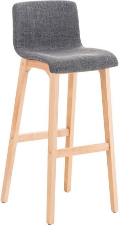Clp Clp - Taburete Hover Con Base De Madera Gris Claro