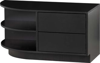 De Eekhoorn Massives, modulares Lowboard Element links Finco, 78 x 40 cm - Tiefschwarz