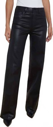 L'agence Clayton Coated Wide-Leg Jean In Noir
