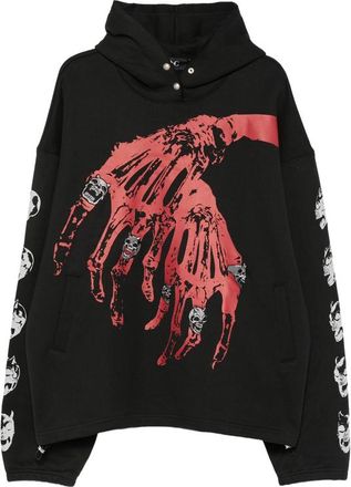 Thug Club Graphic-print Snap-button Hoodie