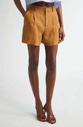 A.L.C. Charles Linen Blend Shorts in Copper at Nordstrom Rack, Size 14