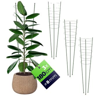 OEM Soporte Para Plantas, Altura 180 Cm, Construcci&oacute;n De Acero Resistente, Verde Claro