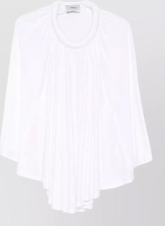 Coperni round neck sleeveless top pleated design