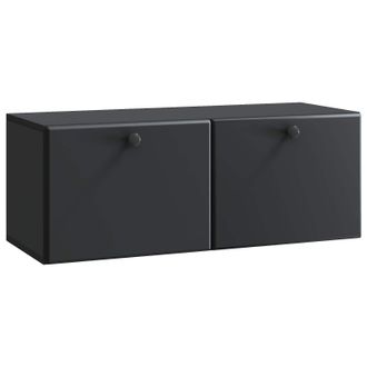 vidaXL Mueble De Tv De Pared 78,5 X 31 X 30 Cm Negro Vidaxl