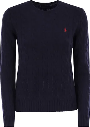 Polo Ralph Lauren Plaited Wool And Cashmere Crew Neck