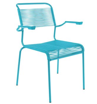 Schubiger M&ouml;bel Spaghetti-Stuhl S&auml;ntis mit Armlehnen