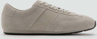 Mango Sneaker pelle crosta di cuoio grigio - Uomo - 39 - MANGO MAN