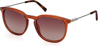 Timberland TB9291-H Polarized 48H Mens Sunglasses Brown Size 55
