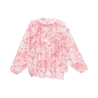 Ermanno Scervino Blouses, female, Multicolor, Size: XS Bubble Lyocell Polyamide Shirt