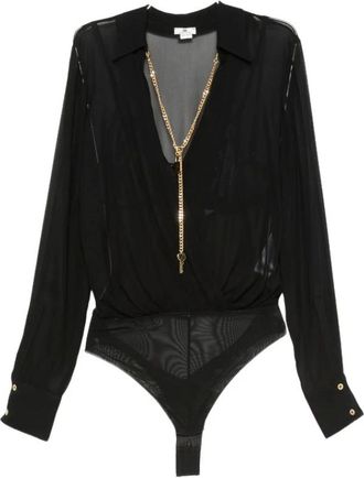 Elisabetta Franchi Mujer, Camisetas, Negro, Talla: L