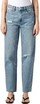 Blank NYC The Stanton Ripped Mid Rise Tapered Jeans in Feeling Rosy at Nordstrom, Size 25