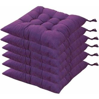 OEM 6 Cojines Cuadrados Para Silla De 40x40 Cm, Cojines De Asiento, Decoraci&oacute;n Del Hogar, Coj&iacute;n Acolchado, C&oacute;modo Y Colorido - Ideal Para Uso En Interiore