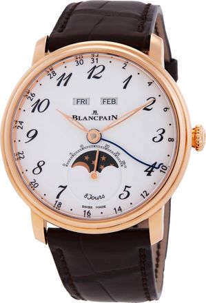 Blancpain Villeret Complete Calendar Automatic White Dial Mens Watch 6639A-3631-55B