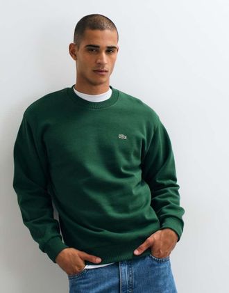 Lacoste felpa con logo verde