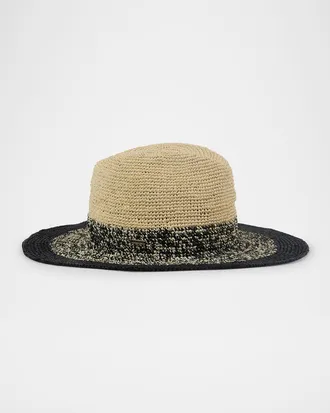 Eugenia Kim Lourdes Two-Tone Ombre Raffia Sun Hat