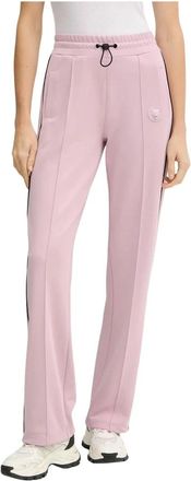 Plein Sport Tracksuit Broek Losse Pasvorm - Dames - Trainingsbroeken - Roze - M - Polyester - Fitness
