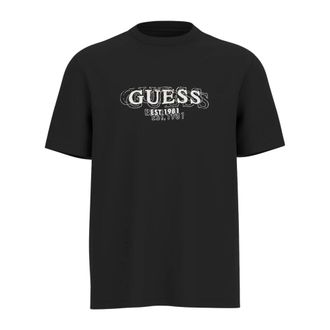 Guess Hombre, Camisetas, Negro, Talla: XL