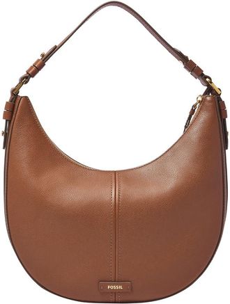 Fossil Womens Leather Shae Large Hobo Shoulder Bag (Brown)