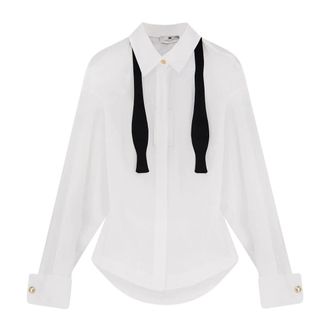 Elisabetta Franchi Mujer, Blusas y Camisas, Negro, Talla: S