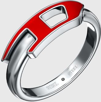 Diesel Stainless steel band ring - Rings - Unisex - Silver