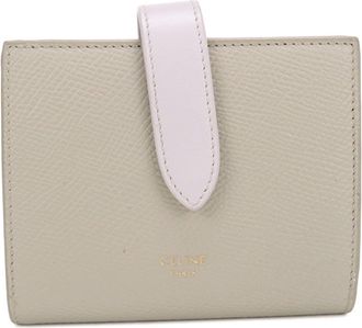 Celine Beige Leather Wallet (Bi-Fold) (Pre-Owned)