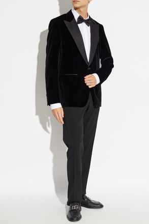 Dolce & Gabbana Velvet Blazer, Mens, Black