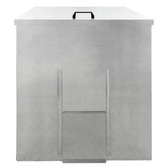 MonsterShop Galvanised Coal Bunker - 350kg in Silver