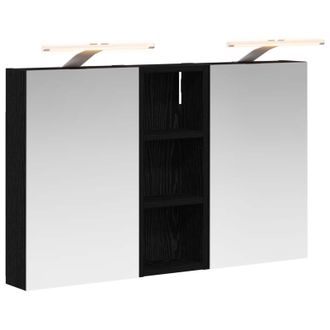 vidaXL Juego De Muebles De Ba&ntilde;o Con Estante 3 Pcs 80 X 10,5 X 50 Cm Vidaxl