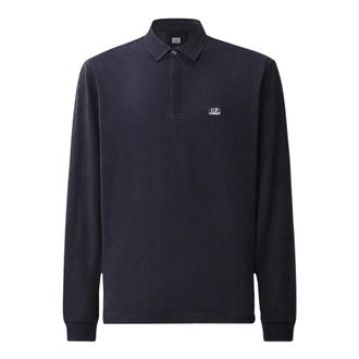 C.P. Company Polo Manica Corta Stretch Piquet - - Tops - Uomo - Blu - M