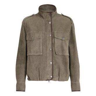 Brunello Cucinelli Chest-pocket Leather Jacket