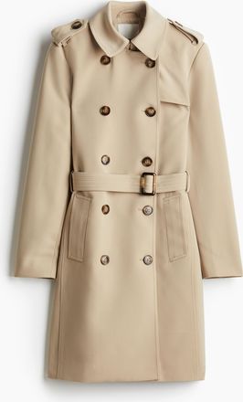 H&M Zweireihiger Trenchcoat - Beige