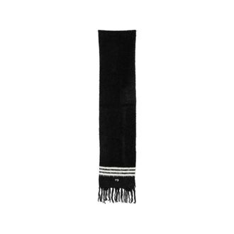 Yohji Yamamoto 3-Stripes Fringed Scarf